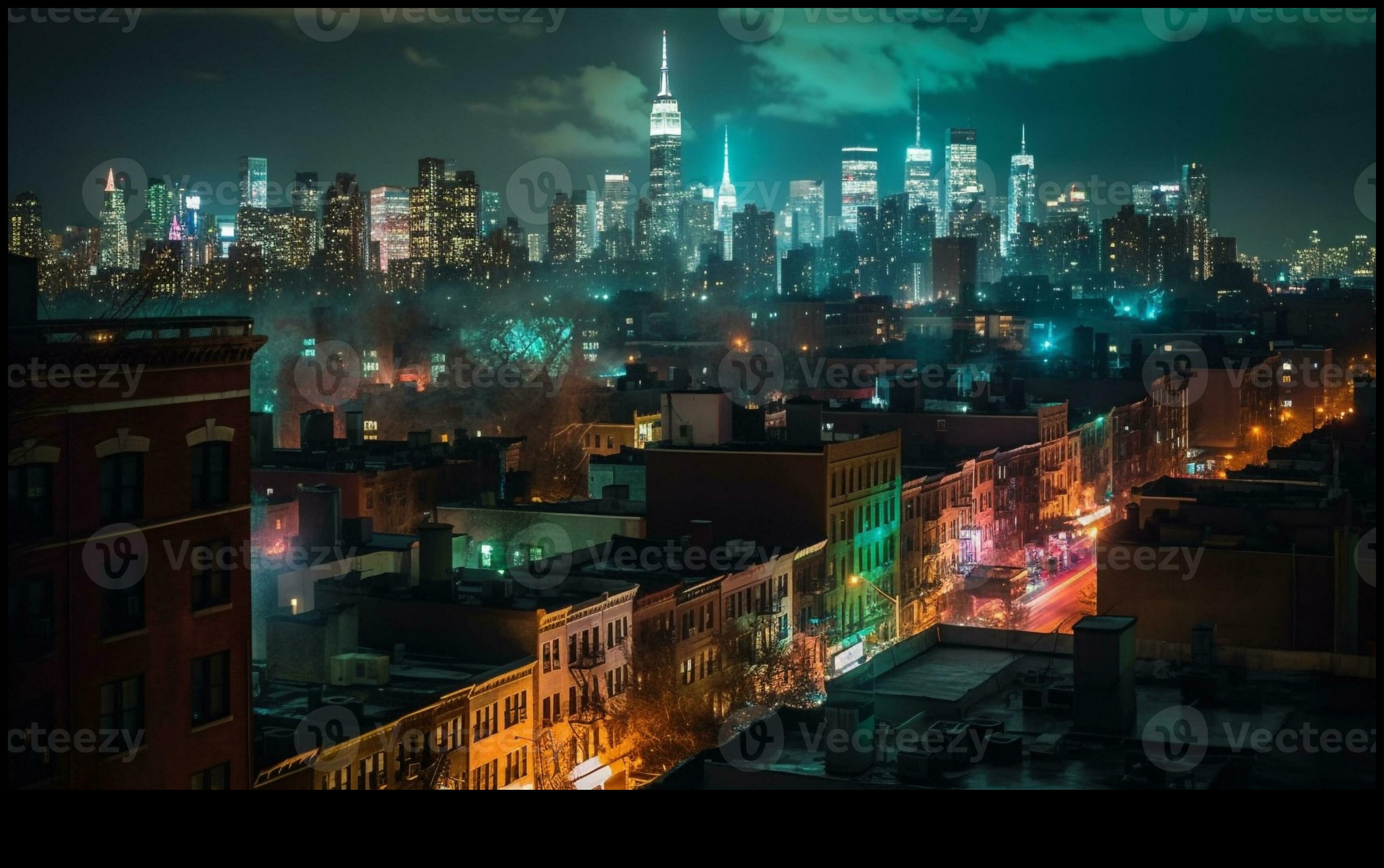 City Lights: Illustrating the Illuminated Beauty of Urban Nights