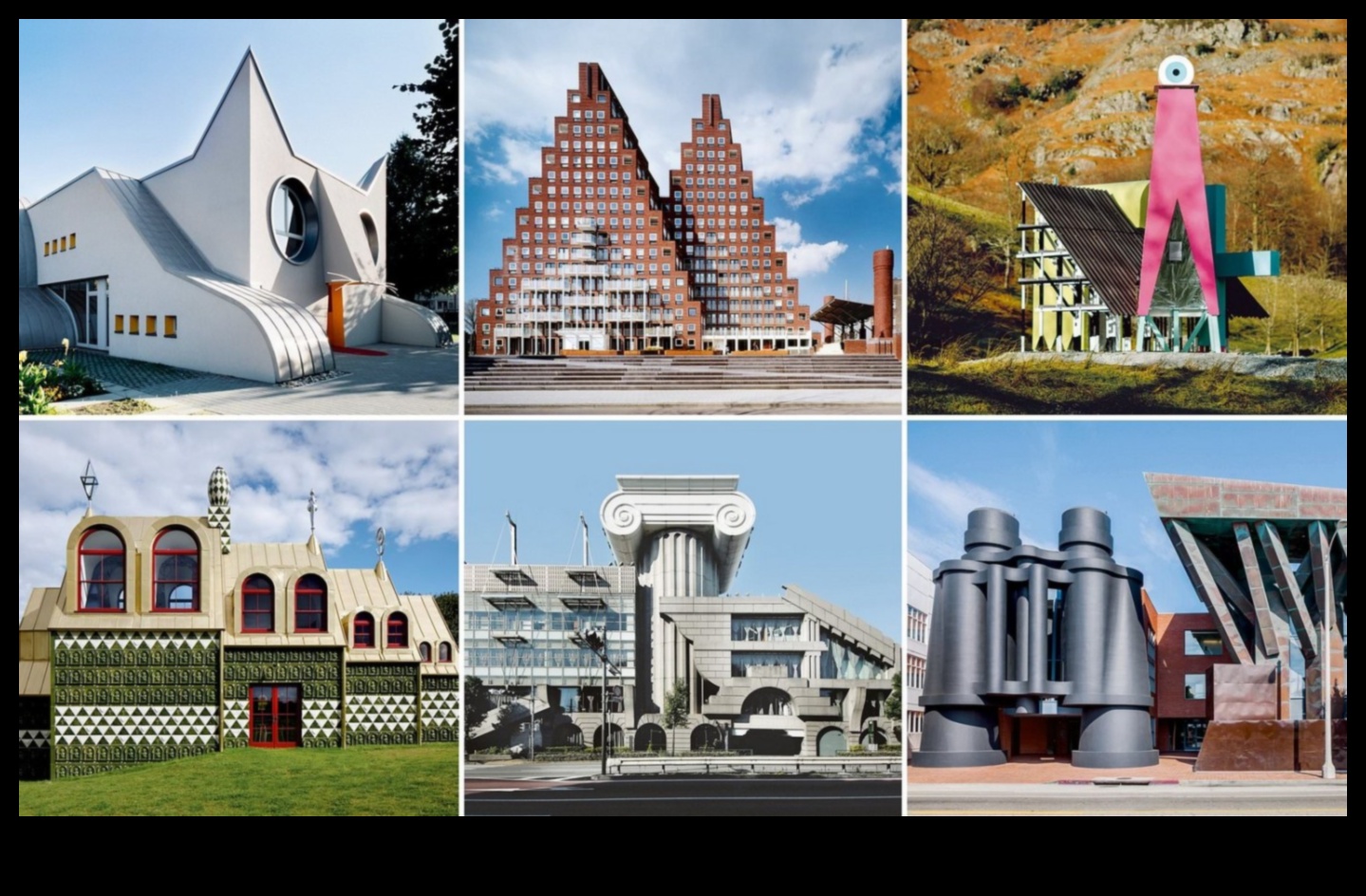 Αρχιτεκτονική ιδιοτροπία: εμπνέει παιχνιδιάρικη διάθεση και δημιουργικότητα στα σχέδια κτιρίων